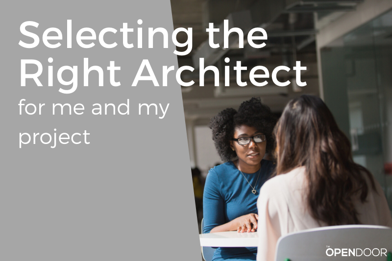 Selecting the Right Architect for Me and My Project