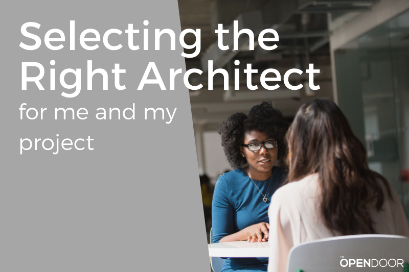 Selecting the Right Architect